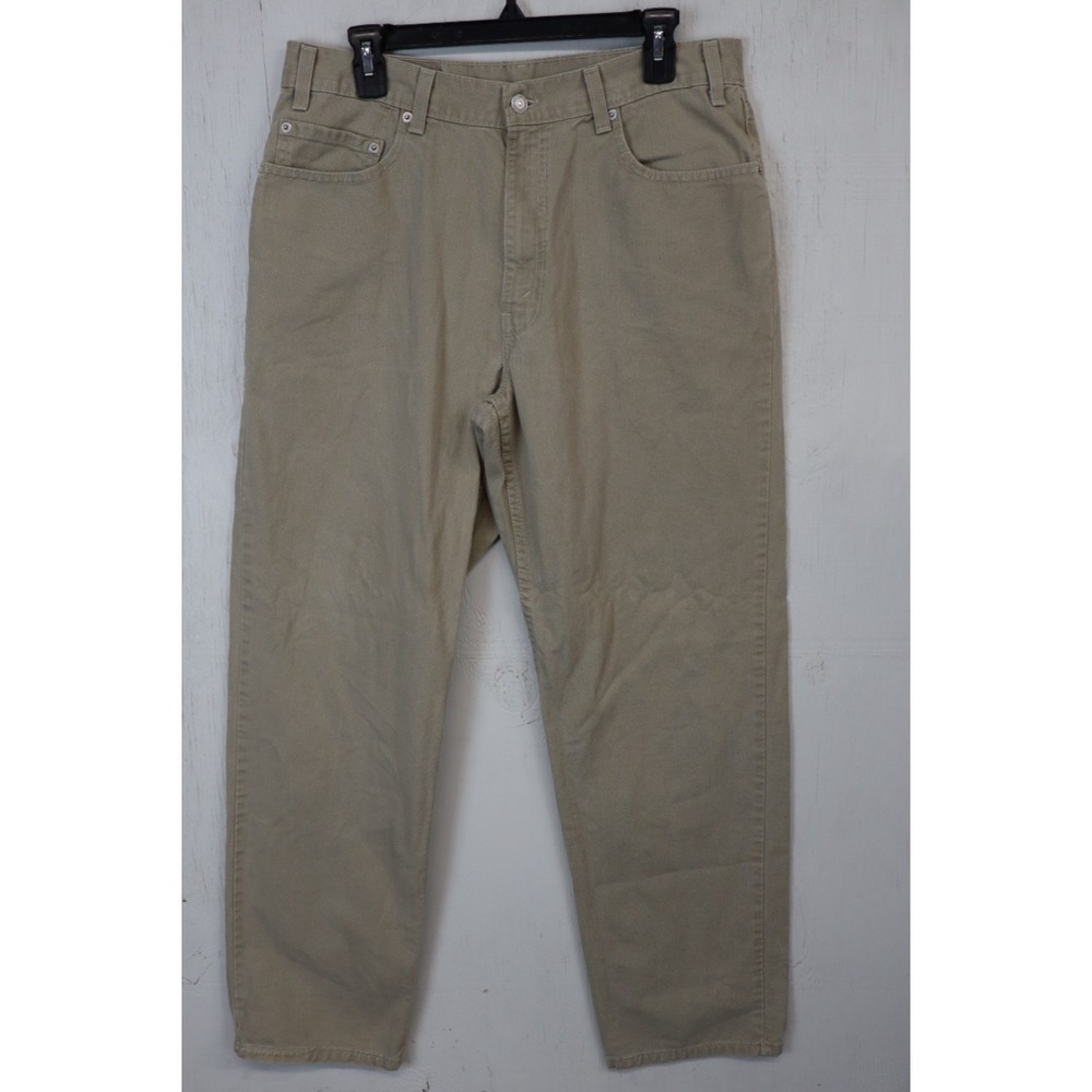 Mens Levis Brown Jeans 550 Size 36x32 (Fits 34) Relaxed Fit Made in USA‎ Vintage